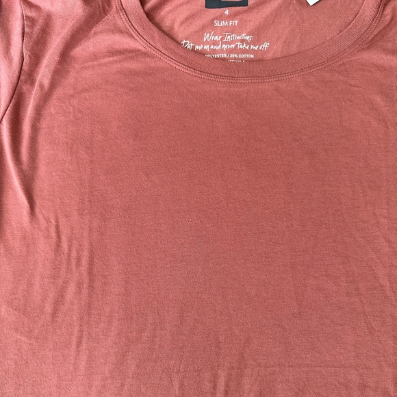 Torrid Slim Fit Crew Tee Dusty Rose Pink - Picture 3 of 3